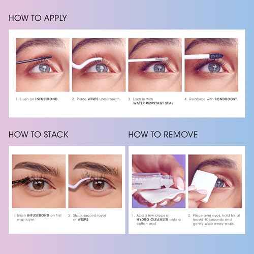 FALSCARA STUDIO Lash Extension Kit, Individual Lash Palette, 18 Stackable Lash Clusters, ¡®Dark Chocolate Light¡¯ False Eyelashes, Medium Volume, Length 10mm?14mm, Band Size 2mm-6mm