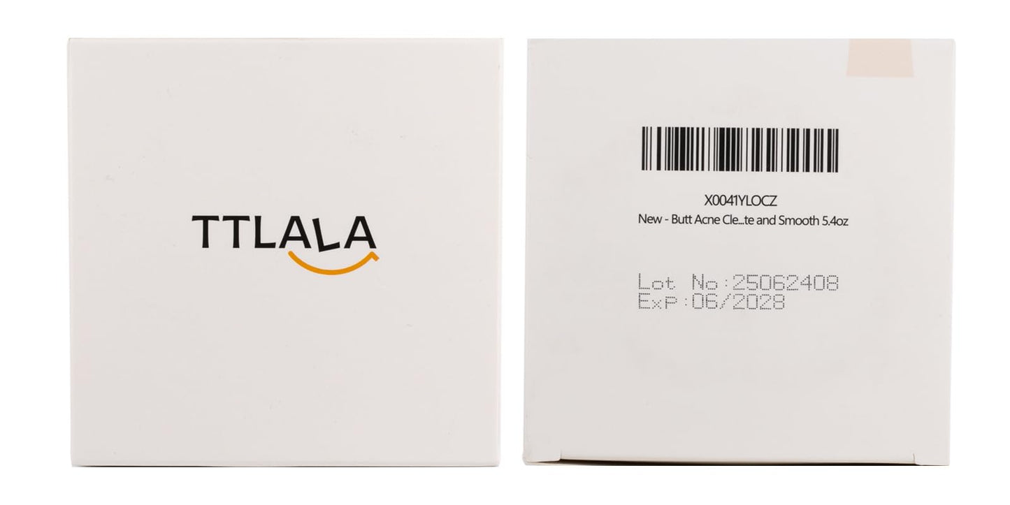 Butt Acne Clearing Treatment, Moisturizer Cream with 2% Salicylic Acid, Tea Tree Oil & Witch Hazel, Body Back Acne Treatment, Cystic Acne Treatment for Skin Delicate and Smooth 5.4oz