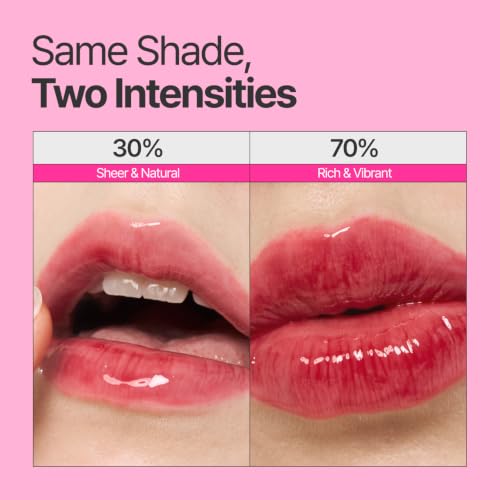 fwee 3D Voluming Lip Gloss - Dirty Cola 70% Pigment, High Shine, Long-Lasting Moisturizing Gel, 5.3g