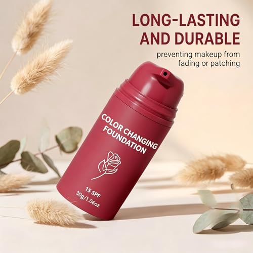 YAMVXIC Korean Color Changing Foundation for All Skin Tones - Hydrating, Long-Lasting, Medium to Full Coverage