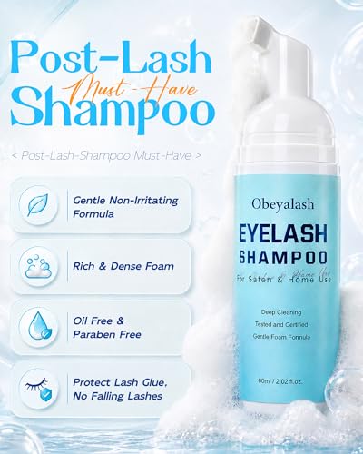 Obeyalash Lash Shampoo Kit with USB Fan & Brush