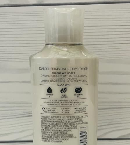 Cucumber Melon 24 Hour Moisture Body Lotion 8 Fl Oz