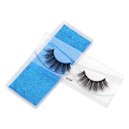 ¡æVAYATOR 10 Pairs Wholesale Natural Mink Eyelashes 3D Mink Lashes Long Thick False Eyelashes High Volume Eye lashes Hand made Makeup Eyelash Soft (Blue-104)