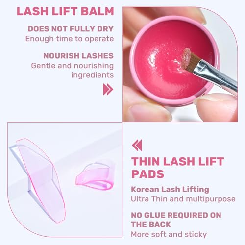 Lomansa Flat Lash Lift Pads & Glue Balm Kit