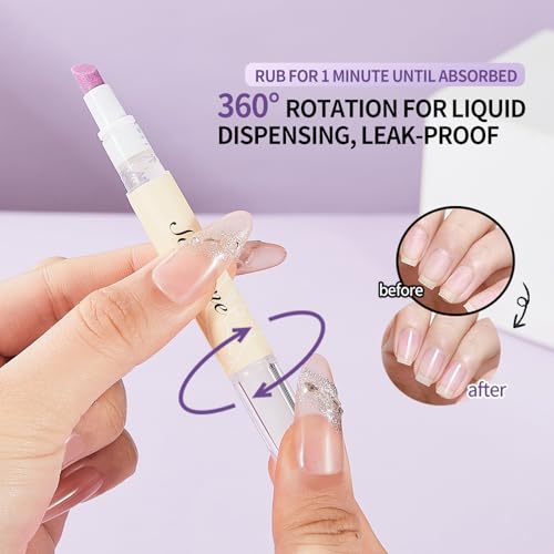 NIZENTA 45° Cuticle Oil Pusher Pen - Nourishes & Exfoliates Nails
