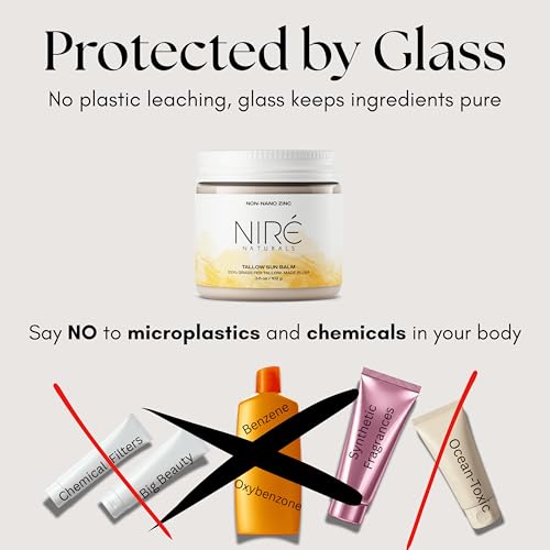 Tinted Mineral Sun Balm for Face. Beef Tallow Non-Nano Zinc Formula, Made in the US with Premium, Non Toxic Ingredients