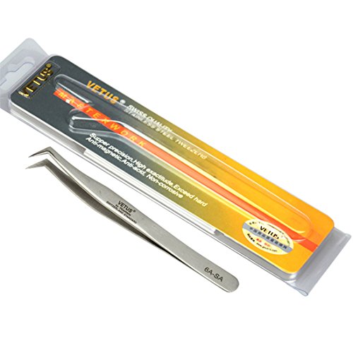 Vetus Eyelash Extesnion Tweezers 3D 6D Volume Individual Lashes Extension Application Tool 6A-SA by Qeelasee