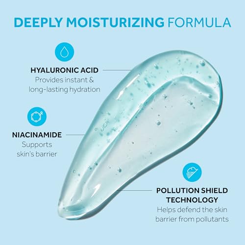 No7 HydraLuminous+ Cooling Under Eye Gel - Hydrating Eye Gel to Smooth Dry, Fine Lines with Hyaluronic Acid & Vitamin B3 Niacinamide - Reveals Visibly Healthier-Looking Skin (0.5 Fl Oz)