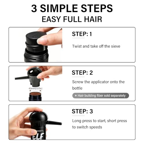 Electric Hair Fiber Spray Applicator | 2-Speed Auto Pump
