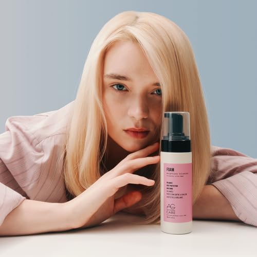 AG Care Weightless Volumizing Hair Foam - Heat Protection, 5 fl oz