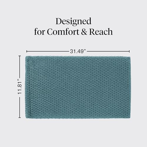 Kitsch African Net Sponge Aqua Grey 3-Pack - Exfoliating Body Scrubbers for Smooth Skin