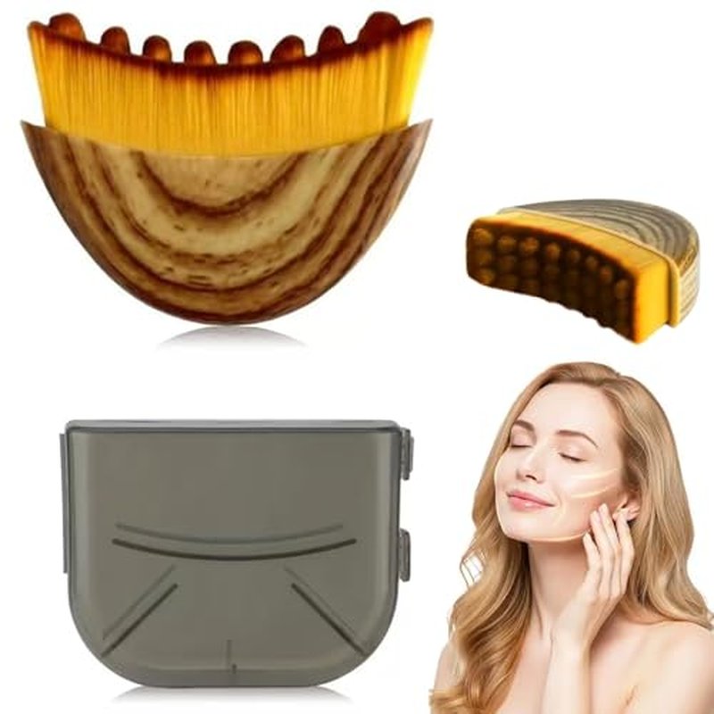 LOVINSHOW Lymphatic Contour Face Brush for Makeup & Massage