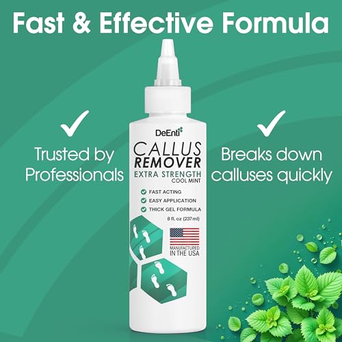 Extra-Strength Callus Remover Gel for Feet - 8oz Cool Mint