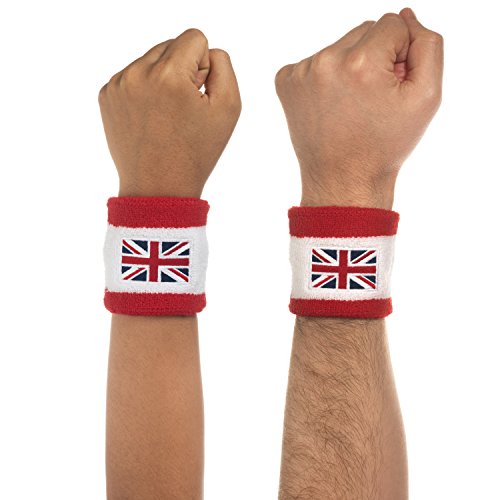Suddora England Headband & Wristbands Set - Moisture Wicking