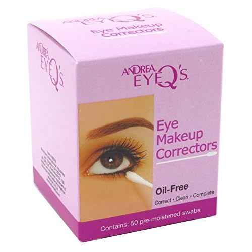 Andrea Eye Q's Eye Make-Up Correctors Swabs 50 Count (2 Pack)