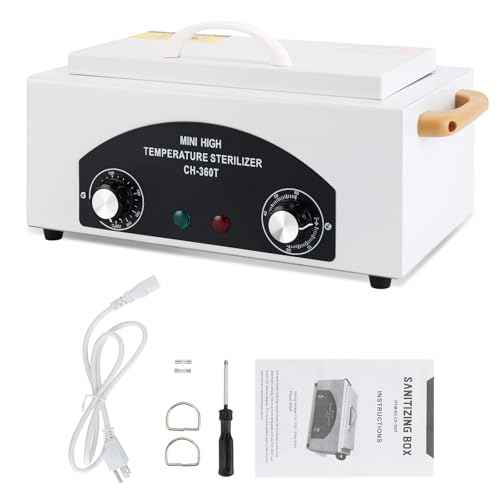 WINB High Temperature Sterilizer Autoclave Machine, Mini High Temperature Autoclave Machine with Timer 110V 300W, 1.5L Capacity, for Dental Tools, Nail Salon & Barber Equipment with Handle