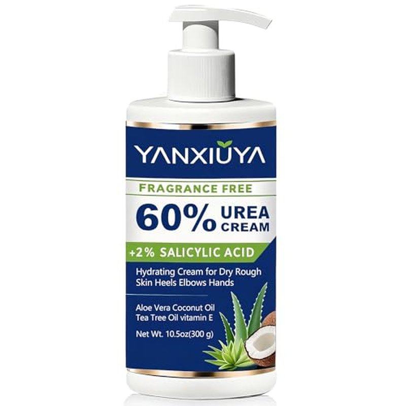 60% Urea Cream for Cracked Heels & Dry Feet, 10.5 oz
