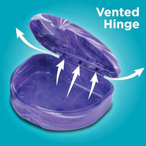 Practicon Marble Retainer Cases, Orthodontic Aligner Case, Mouth Guard Holder (3 Pack) Pink Mermaid