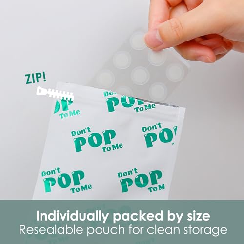 SoloVegan 110Count (2PK) Don't Pop to Me Blemish Patch, Gifts for Teenage Girls, Invisible Spot Cover, Hydrocolloid Acne Patch, Treatment for Breakouts, Absorbs Zits & Blemish, Korean Skin Care