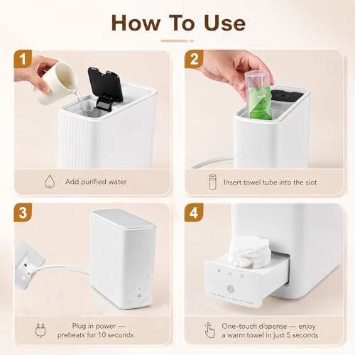 Hot Towel Dispenser Machine with Smart Voice Alerts