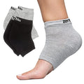 ZenToes Men's Moisturizing Gel Sleep Socks for Dry Cracked Heels (2 Pairs)