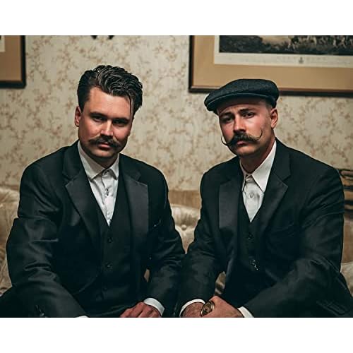 THE VINTAGE GROOMING CO. Death Grip Combo | Sudden Death Hold & Bone Crusher Firm Mustache Waxes for Handlebar, English, Dali, Walrus & Curly Styles