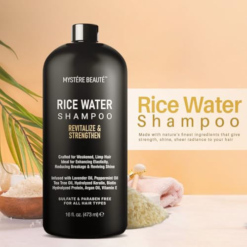 Rice Water Shampoo for Hair Growth & Shine - 16 fl oz