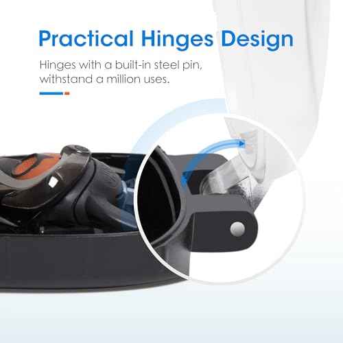 Nincha Manual Razor Travel Case Portable Plastic Manual Razor Trimmer Protector Black