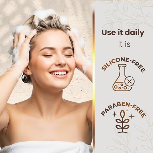T?o Nacho Ultra-Moisturizing Frizz Control Shampoo with Organic Coconut Oil and Royal Jelly, Deep Hydration, Gentle Formula with Natural Botanical Extracts, Anti Hair Loss Shampoo, 14 fl oz- 3 Pack