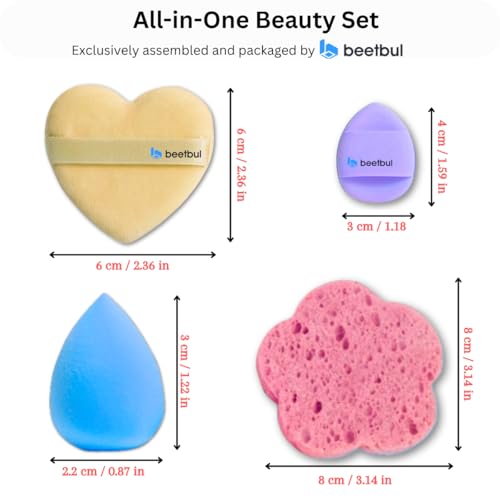 Makeup Kit Bissú Contour Palette with Velvet Puff & Sponges - 01 Clear to Medium
