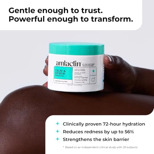 Amlactin Calm & Renew Body Butter for Sensitive Dry Skin - 11 oz