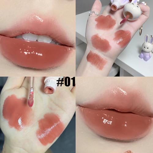 Bunny Keychain Lip Gloss Set - 3pc Hydrating Liquid Lipstick