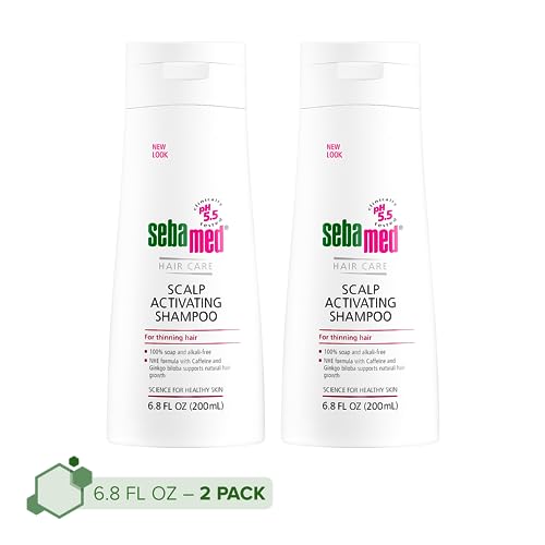 Sebamed Scalp Activating Shampoo for Thinning Hair Supports Natural Hair Growth Helps Fight Hair Loss Dermatologist Recommended 6.8 Fluid Ounces (200 Milliliters) Pack of 2