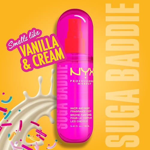 NYX Suga Baddie Vanilla & Whipped Cream Hair & Body Mist - 2.7 fl oz