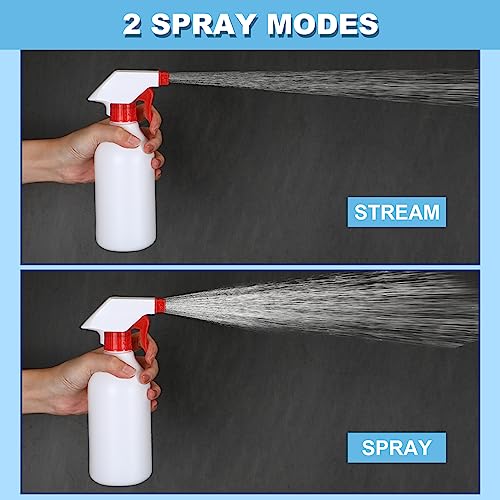 Tanlade 30 Pack 16 oz Leak Proof Spray Bottles with Red Nozzles