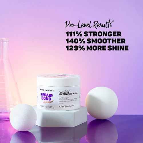 Marc Anthony Hair Mask - Repairs, Strengthens & Maintains Bonds within Hair - Eliminates Frizz, Flyaways & Reduce Breakage - Dry & Damaged Hair Professional Treatment