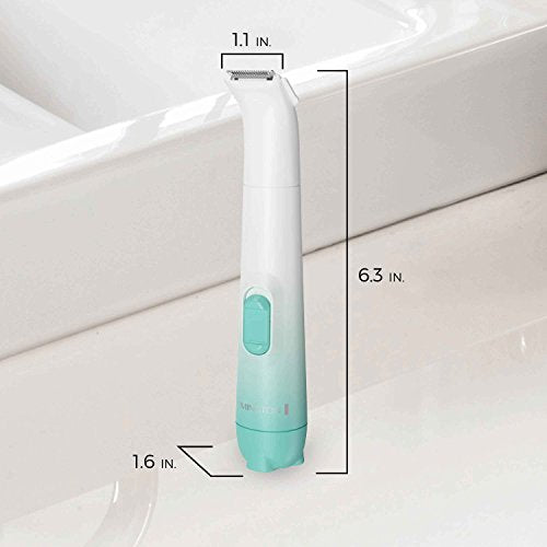 Remington Bikini Trimmer Kit - 8 Piece Cordless Grooming Set for Sensitive Skin - White/Green