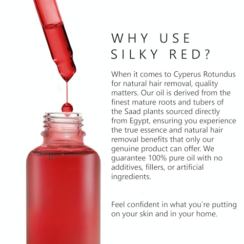 Red Saad Oil Hair Removal - 100% Pure Egyptian Cyperus Rotundus