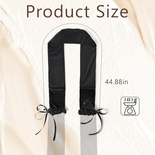 Heatless Hair Curlers Overnight - Velvet Curling Ribbon with Comb Stabilizer