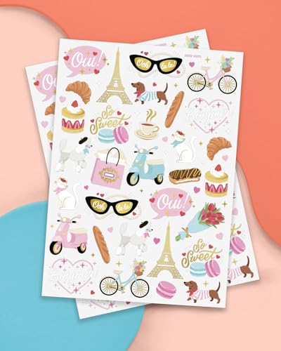 xo, Fetti Paris Temporary Tattoos - 61 Foil Designs
