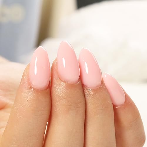 FZANEST Milky Pink Gel Nail Polish & Builder Rubber Base – 0.51 fl oz, UV/LED