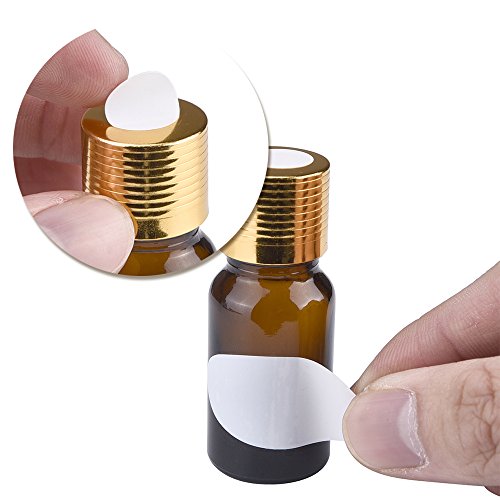 Waterproof Essential Oil Bottle Labels Set with Marker Pen - Oval & Round Stickers