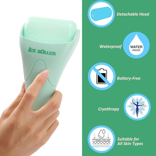 Ice Roller for Face & Body - 2 Pack Facial Massage Tool
