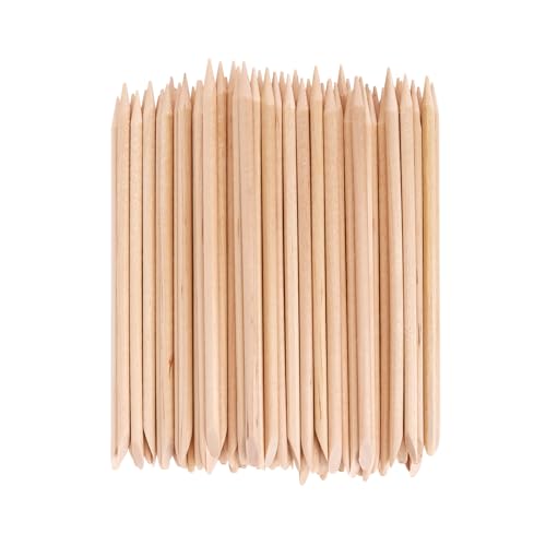 100PCS Wooden Nail Sticks Set - Manicure Cuticle Pushers & Removers