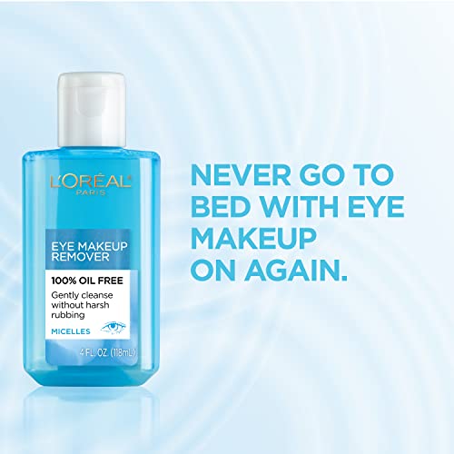 L'Oreal Paris Oil Free Eye Makeup Remover, 2 Count