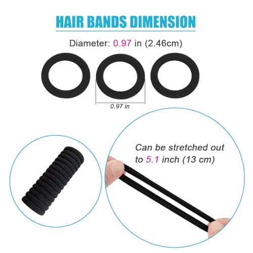 Baby Hair Ties 120-Pack Soft Elastic Ponytail Holders for Toddlers & Kids