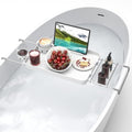 Expandable Bathtub Tray with Cup Holders & Phone Stand
