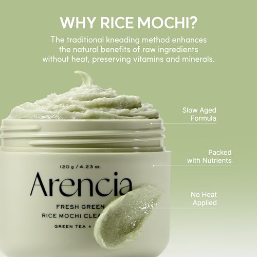 Arencia Korean Rice Mochi Face Cleanser - Gentle Exfoliating Wash