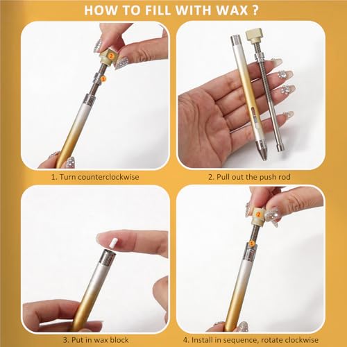 Refillable Rhinestone Picker Tool Kit - 2 Diamond Painting Pens & Accessories