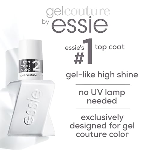 Essie Gel Couture Clear Top Coat Nail Polish, 0.46 fl oz